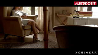 XCHIMERA - Lauren Crist - Sexy korona nastolatek Próbuje Ostry seks z dojrzałym Doświadczonym mężczyzną