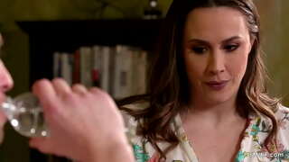 Stepmommy ass erstaunt duerch Hir epson Muskeln